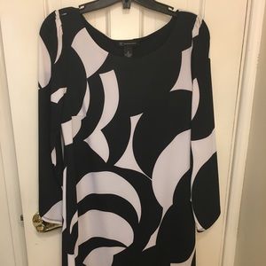 Size SMALL INC Black and White Dress
